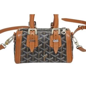 Goyard handbag Boston brown bag Croixeur shoulder